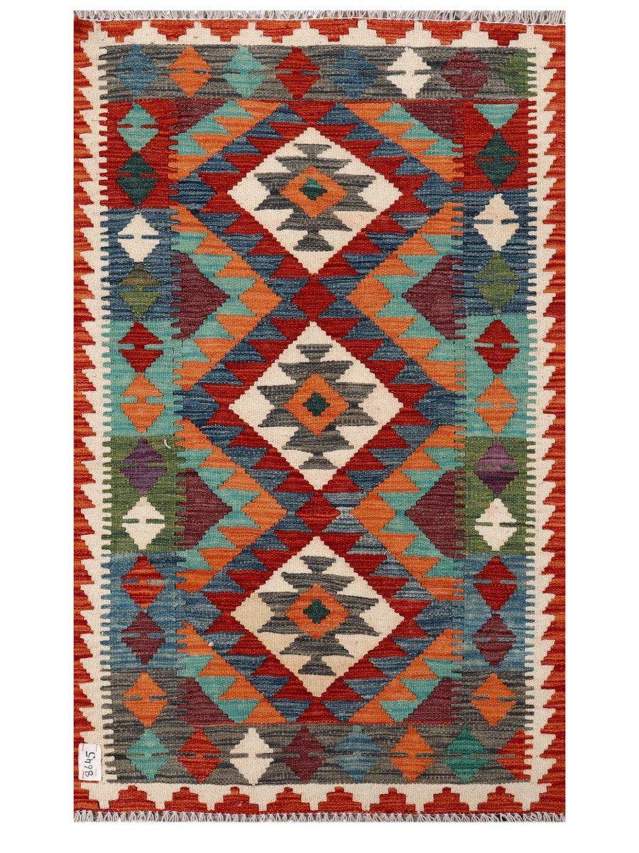 Maimana Afghanistan Kilim Rug - 135 x 82 cm - Handmade