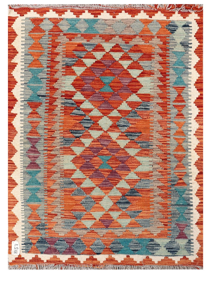 Maimana Afghanistan Kilim Rug - 114 x 84 cm - Handmade