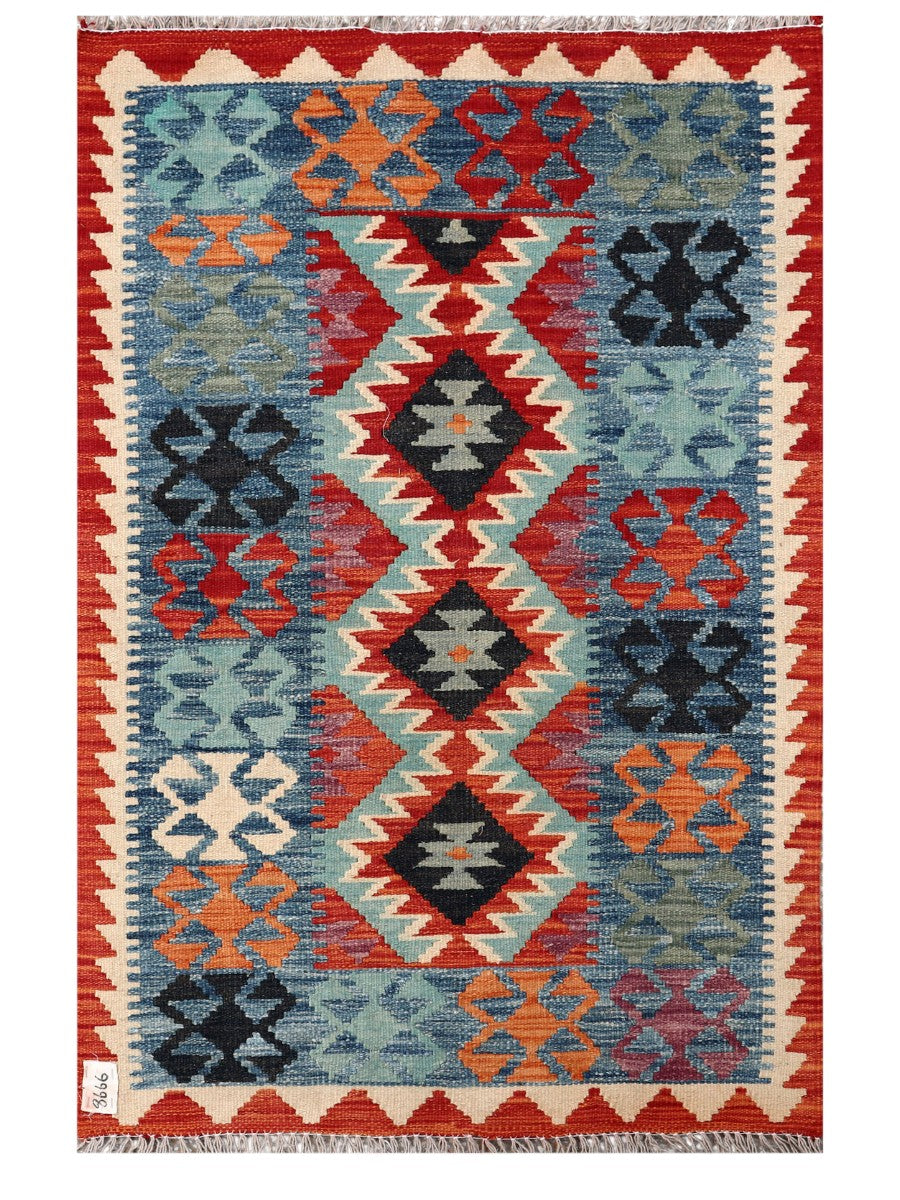 Maimana Afghanistan Kilim Rug - 125 x 82 cm - Handmade