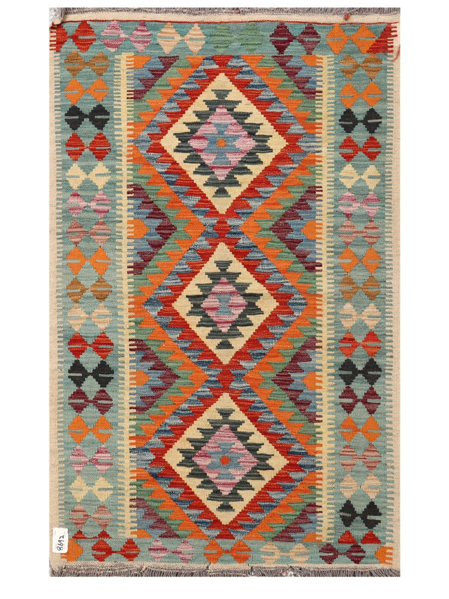 Maimana Afghanistan Kilim Rug - 136 x 84 cm - Handmade