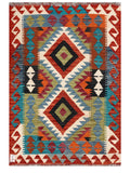 Maimana Afghanistan Kilim Rug - 126 x 86 cm - Handmade