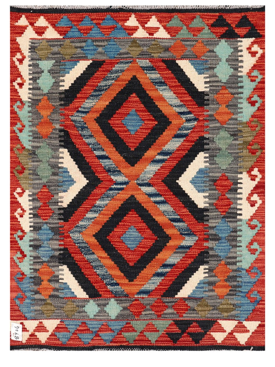 Maimana Afghanistan Kilim Rug - 115 x 85 cm - Handmade