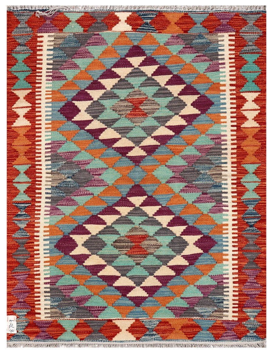 Maimana Afghanistan Kilim Rug - 116 x 88 cm - Handmade