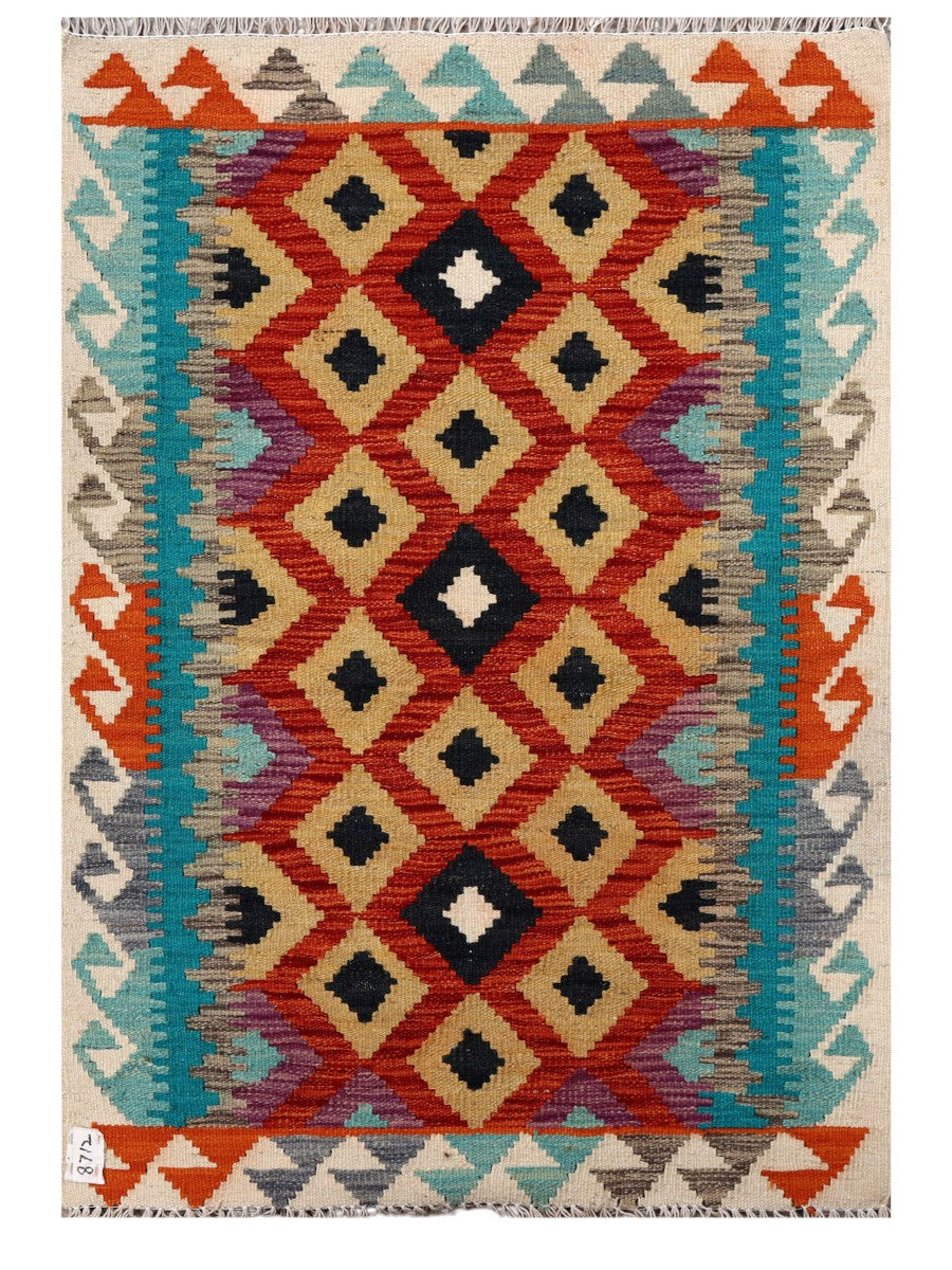 Maimana Afghanistan Kilim Rug - 120 x 83 cm - Handmade