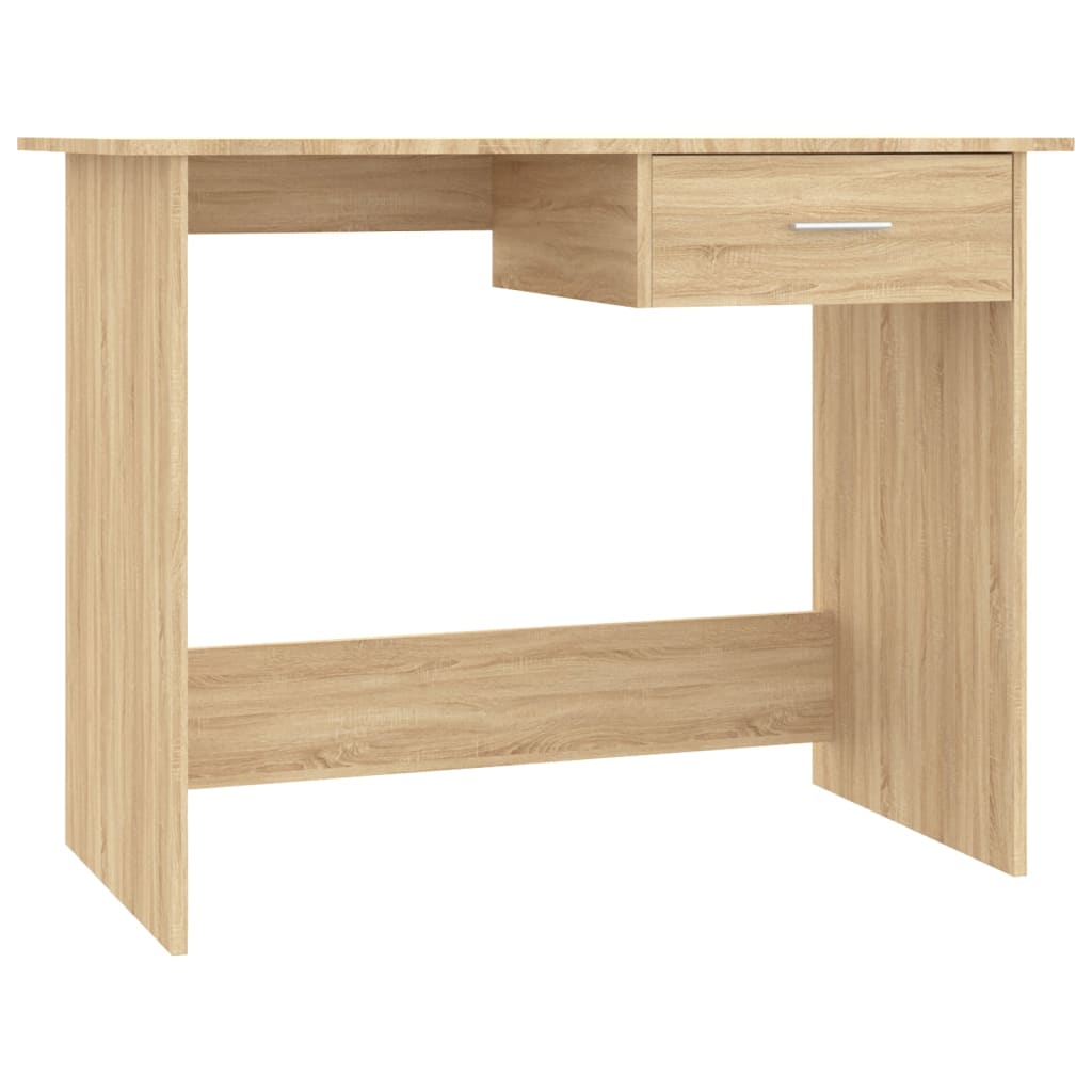 Desk Sonoma Oak 100x50x76 cm Engineered Wood