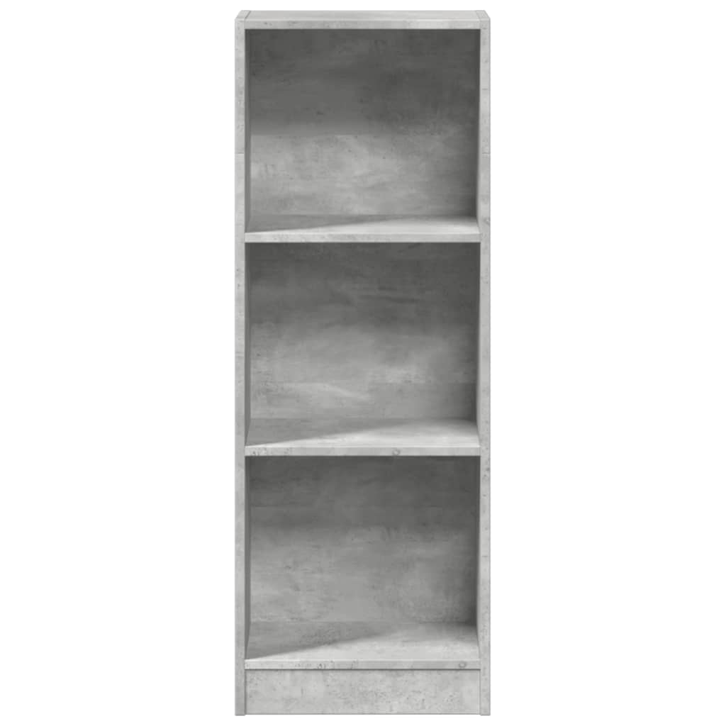 Bookcase Concrete Grey 40x24x109 cm Engineered Wood