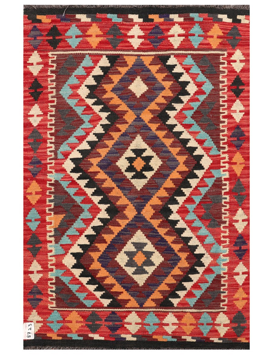 Maimana Afghanistan Kilim Rug - 131 x 86 cm - Handmade