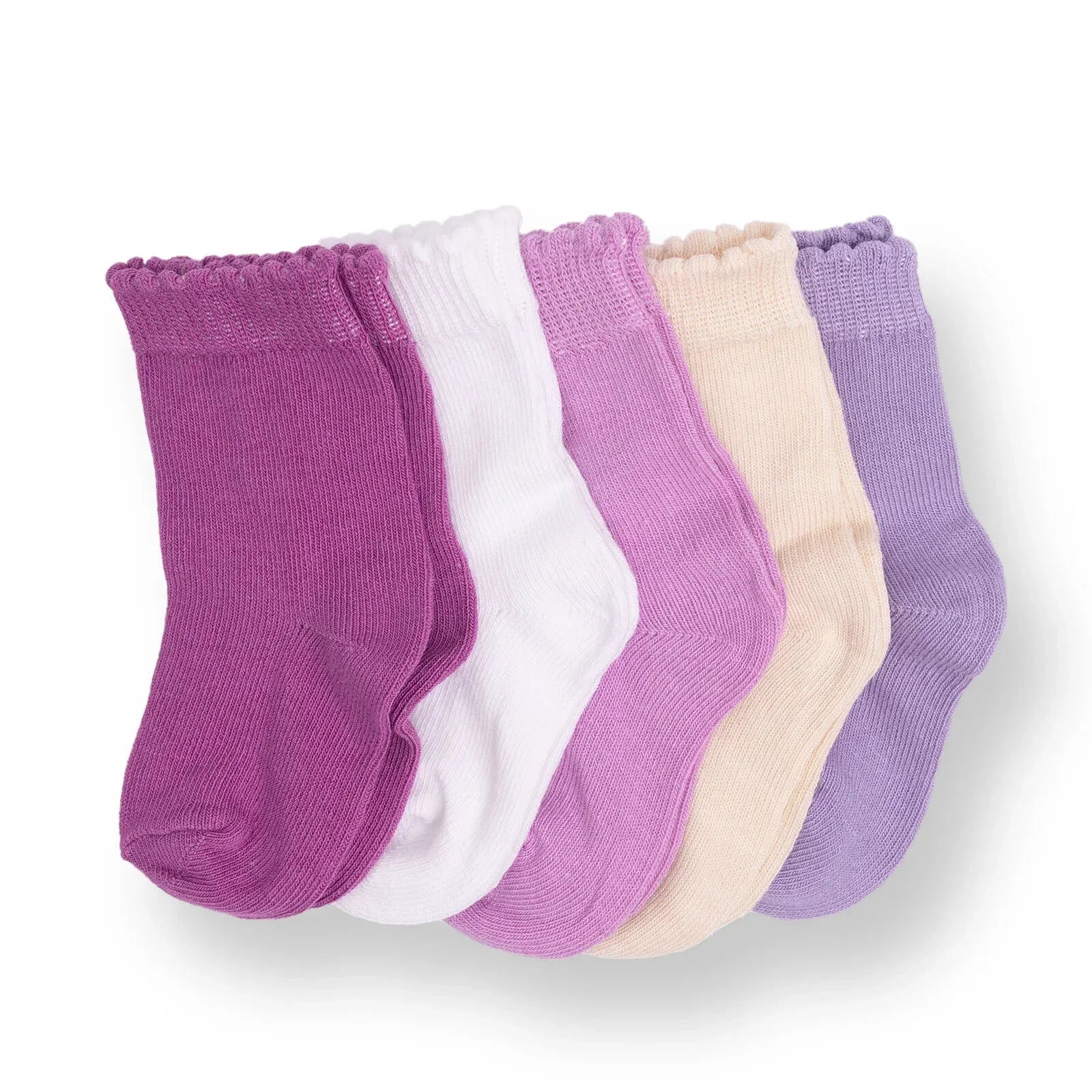 HelloBaby Ankle Socks 5 pcs - Lilac - Bobobiy