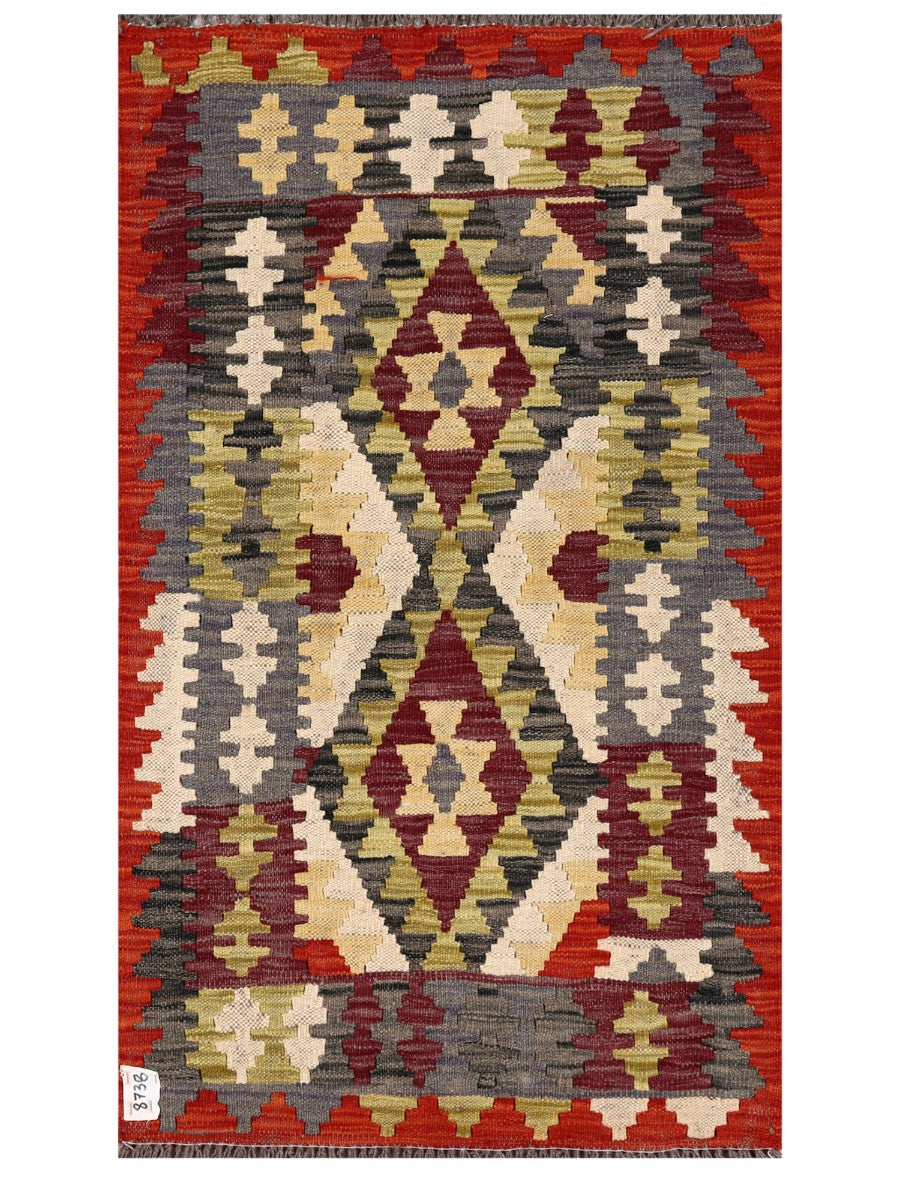 Maimana Afghanistan Kilim Rug - 124 x 72 cm - Handmade