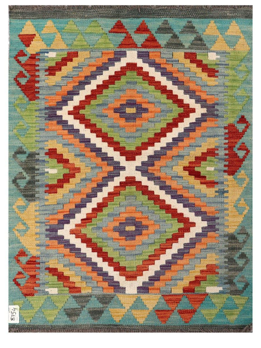 Maimana Afghanistan Kilim Rug - 114 x 85 cm - Handmade