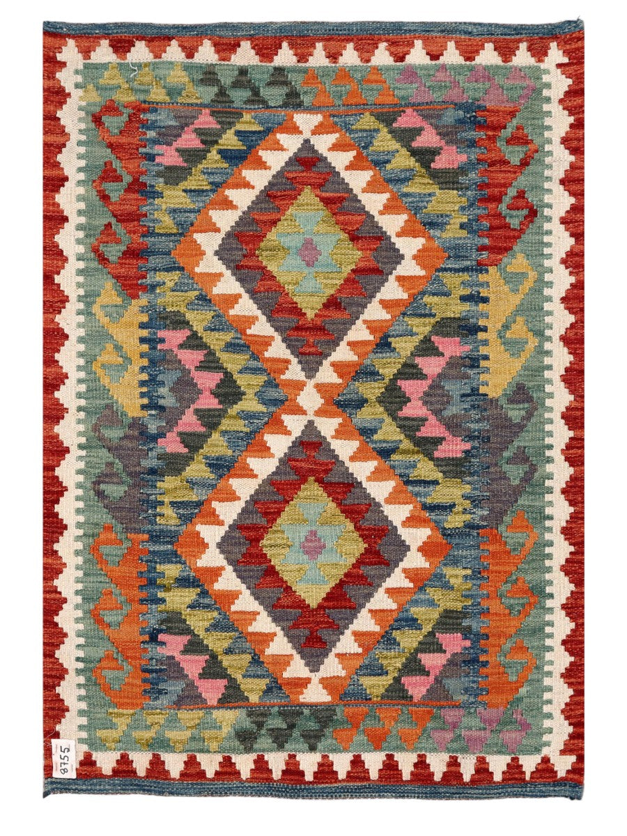 Maimana Afghanistan Kilim Rug - 124 x 85 cm - Handmade
