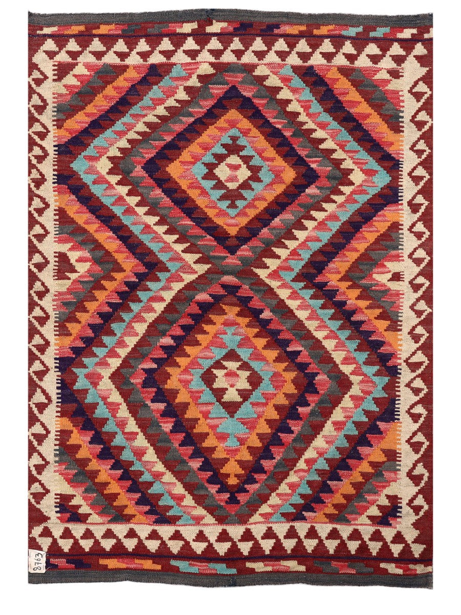 Maimana Afghanistan Kilim Rug - 129 x 90 cm - Handmade
