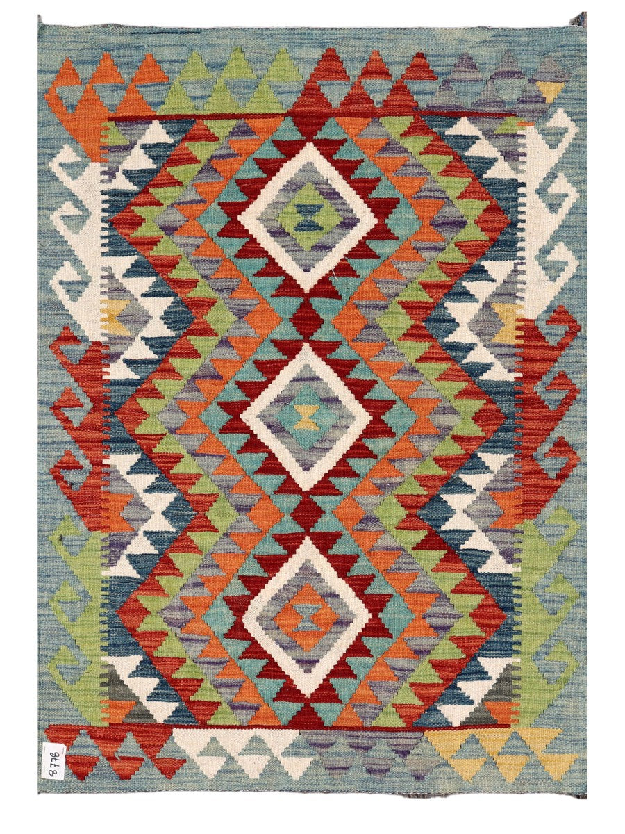Maimana Afghanistan Kilim Rug - 126 x 88 cm - Handmade
