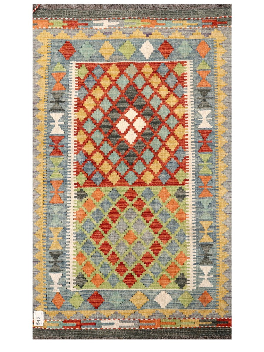 Maimana Afghanistan Kilim Rug - 133 x 79 cm - Handmade