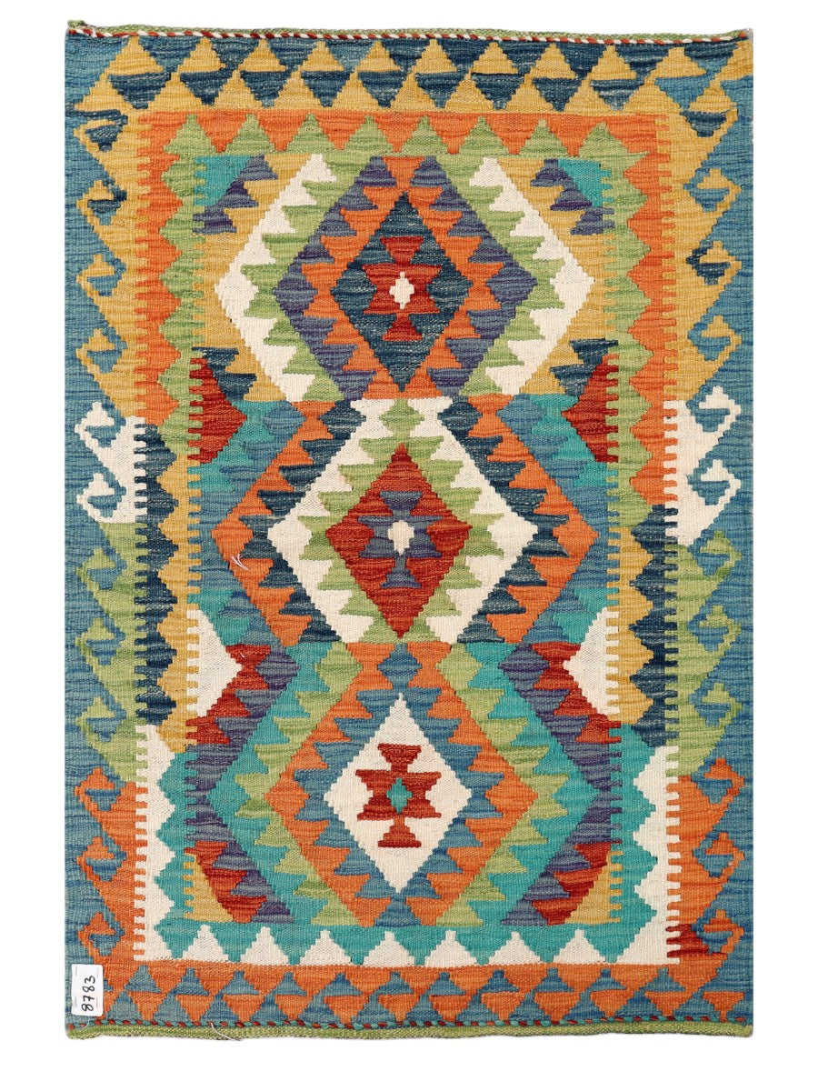 Maimana Afghanistan Kilim Rug - 126 x 84 cm - Handmade