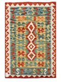 Maimana Afghanistan Kilim Rug - 119 x 79 cm - Handmade