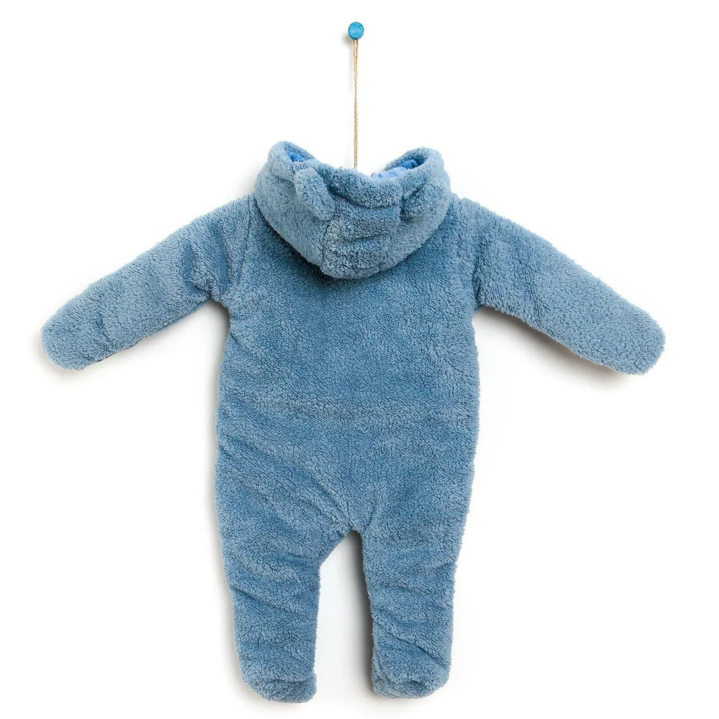 Cassiope Newborn Welsoft Footed Jumpsuit - Blue - Bobobiy