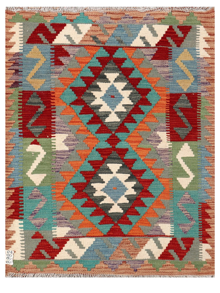 Maimana Afghanistan Kilim Rug - 110 x 85 cm - Handmade