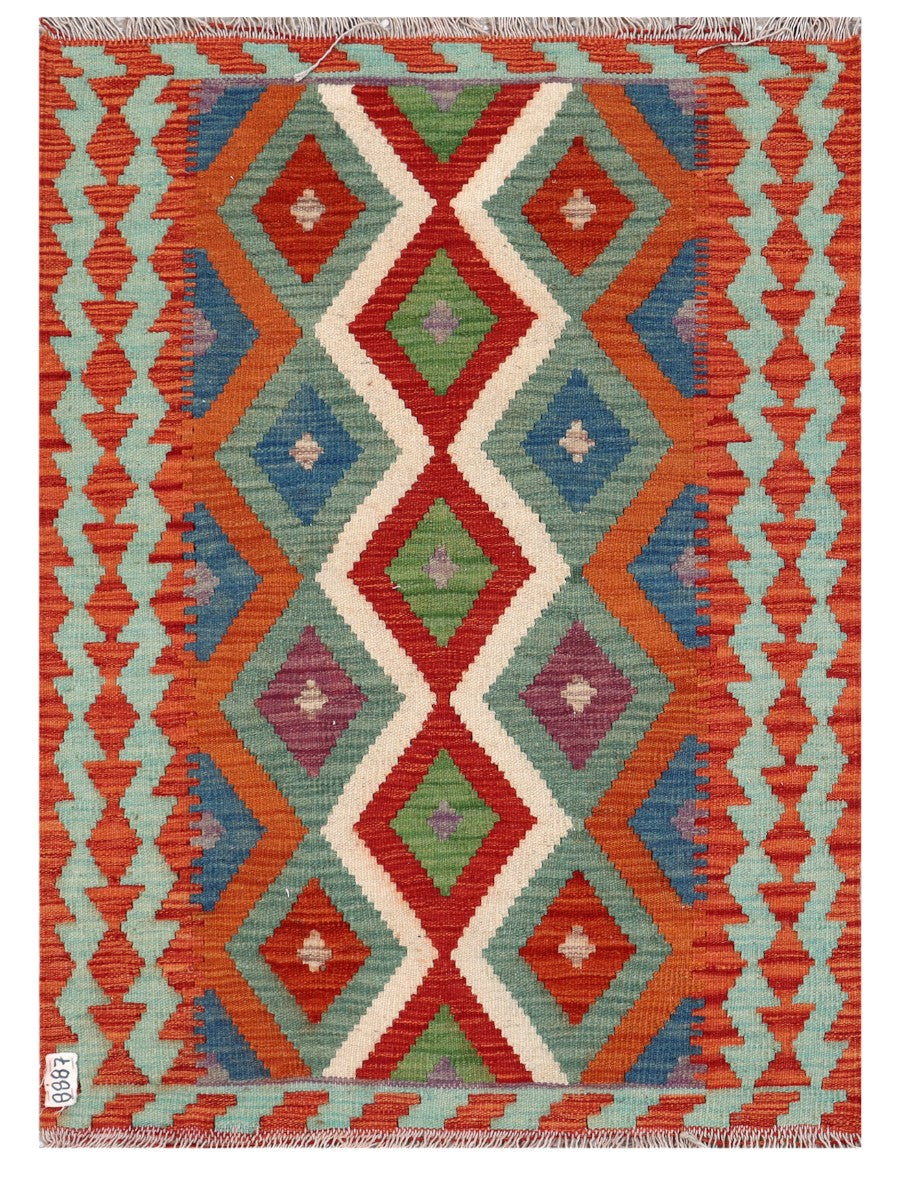 Maimana Afghanistan Kilim Rug - 121 x 88 cm - Handmade
