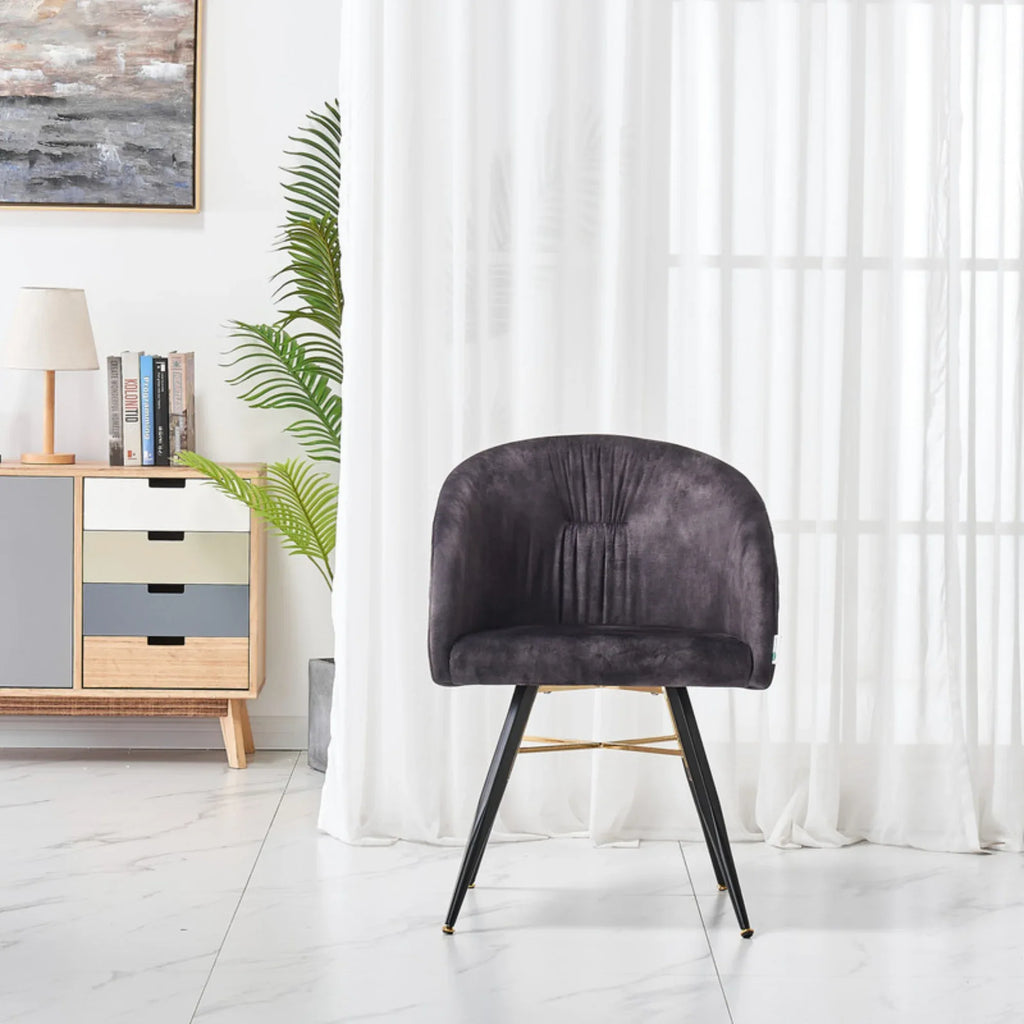 Vittorio Rocco LUX 5PCs Dining Set includes an Oak Dining Table and Set of 4 Dining Chairs - Bobobiy