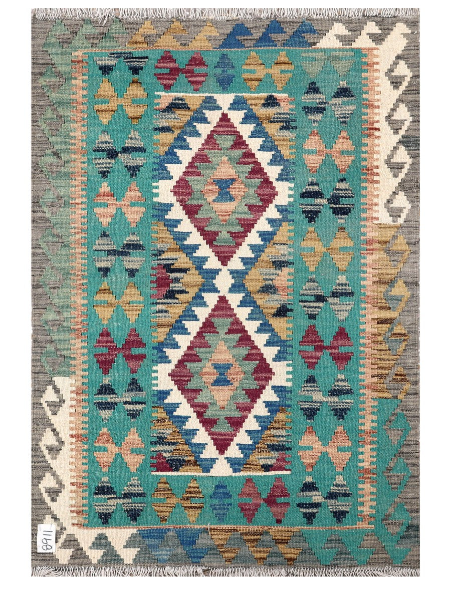 Maimana Afghanistan Kilim Rug - 120 x 82 cm - Handmade
