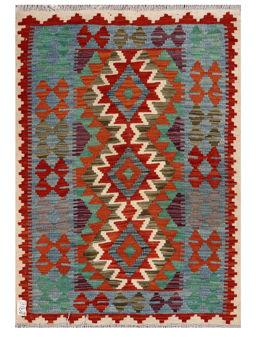 Maimana Afghanistan Kilim Rug - 120 x 84 cm - Handmade
