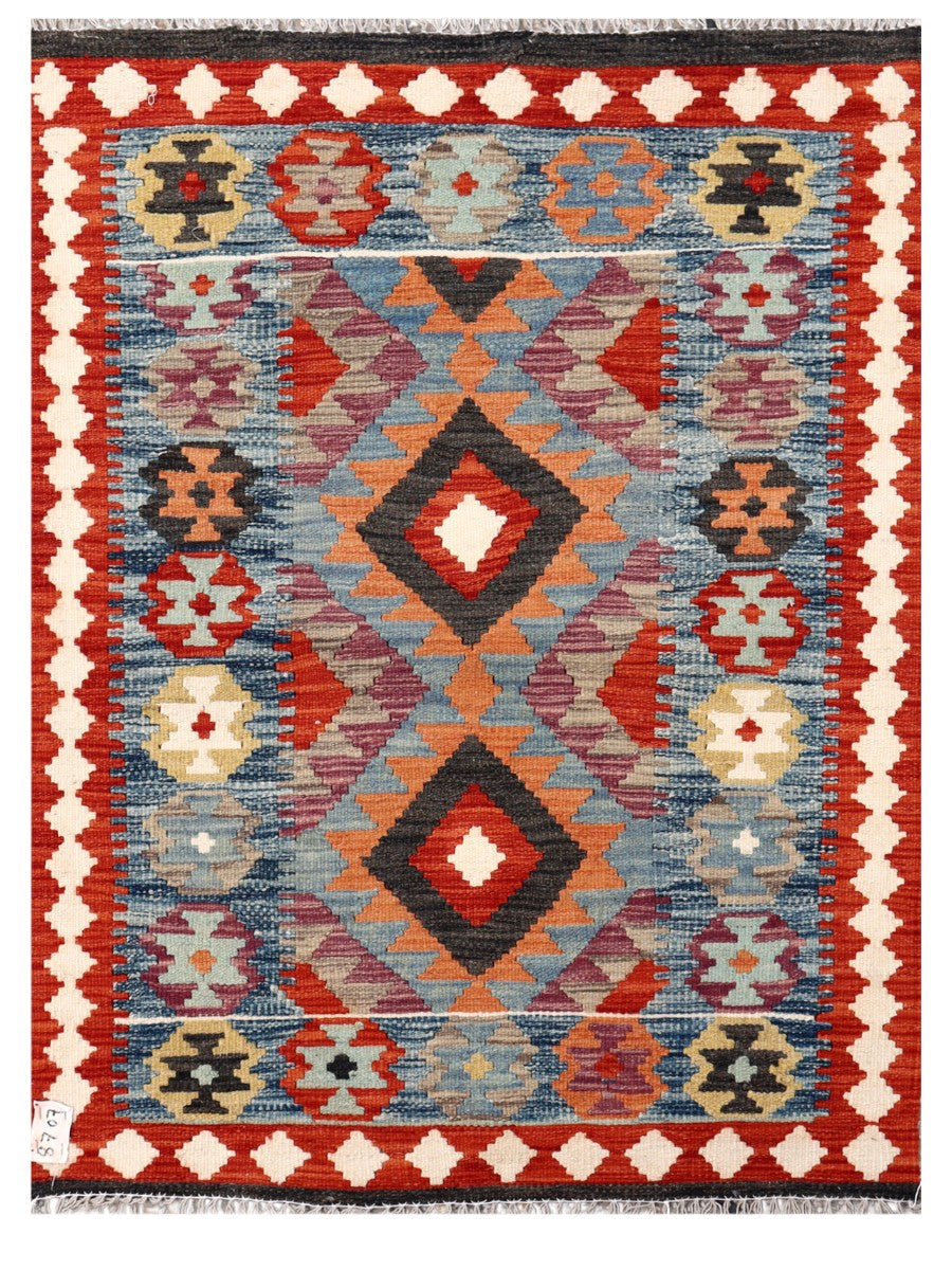 Maimana Afghanistan Kilim Rug - 110 x 82 cm - Handmade