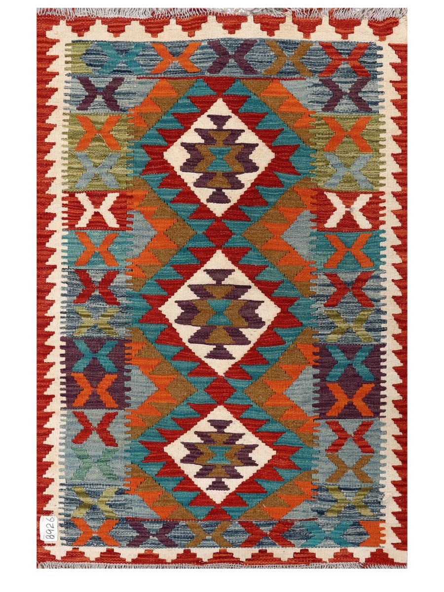 Maimana Afghanistan Kilim Rug - 127 x 84 cm - Handmade