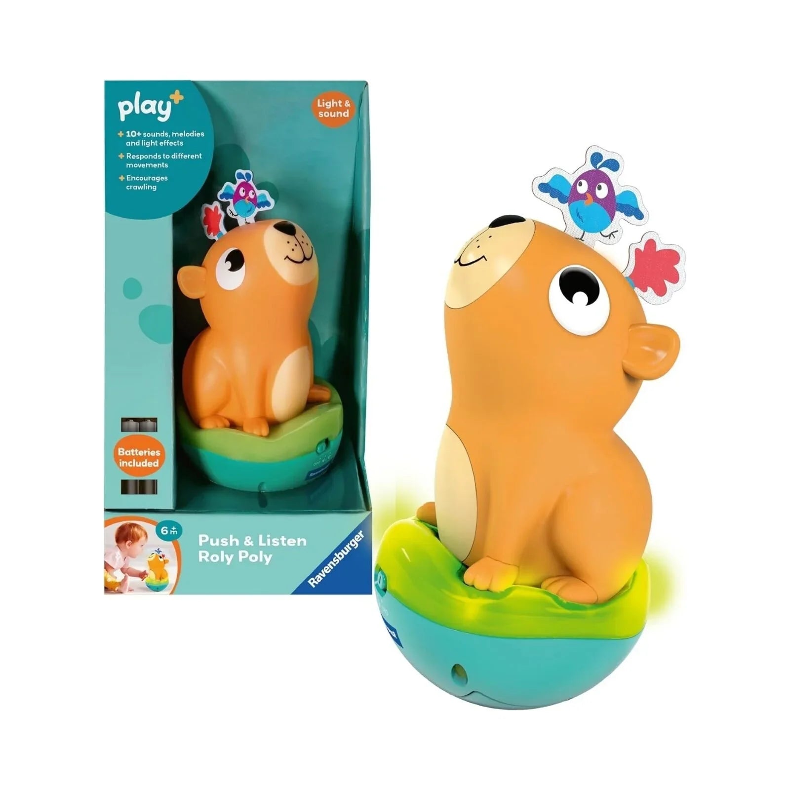 Play+ Push & Listen Roly Poly Capybara