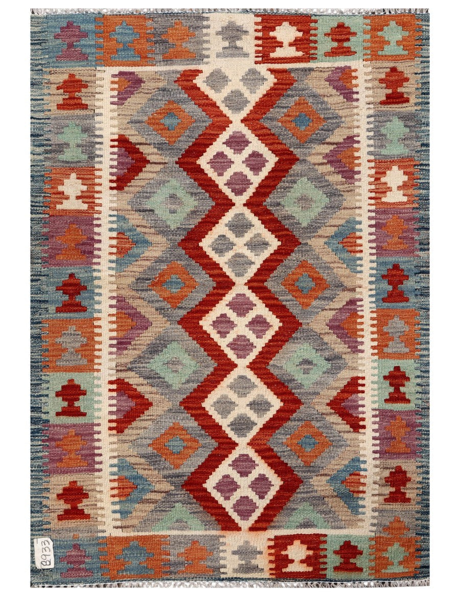 Maimana Afghanistan Kilim Rug - 119 x 82 cm - Handmade