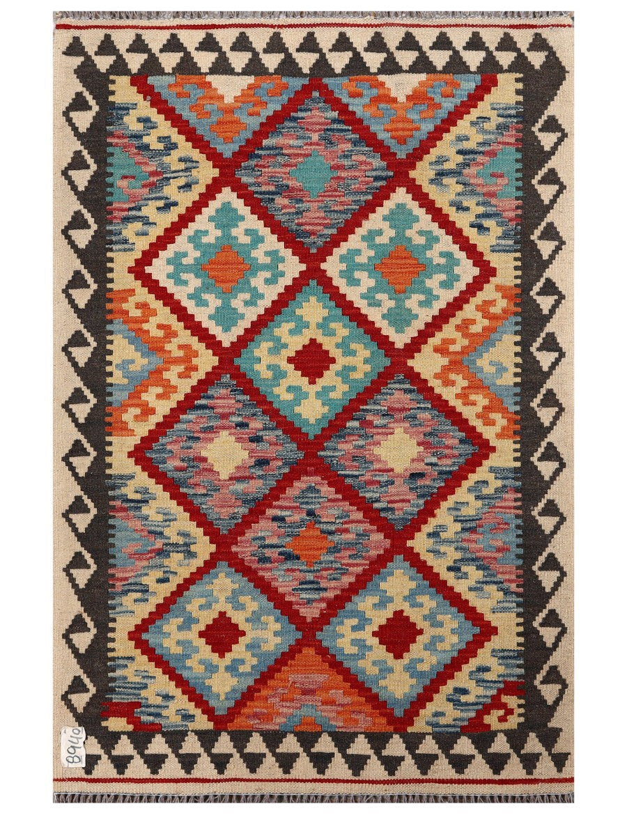 Maimana Afghanistan Kilim Rug - 120 x 79 cm - Handmade