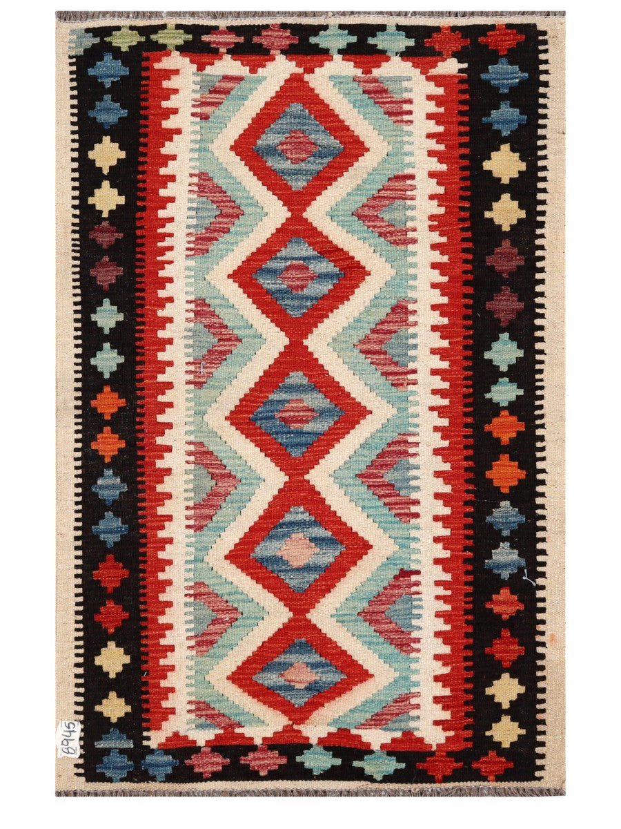 Maimana Afghanistan Kilim Rug - 123 x 80 cm - Handmade