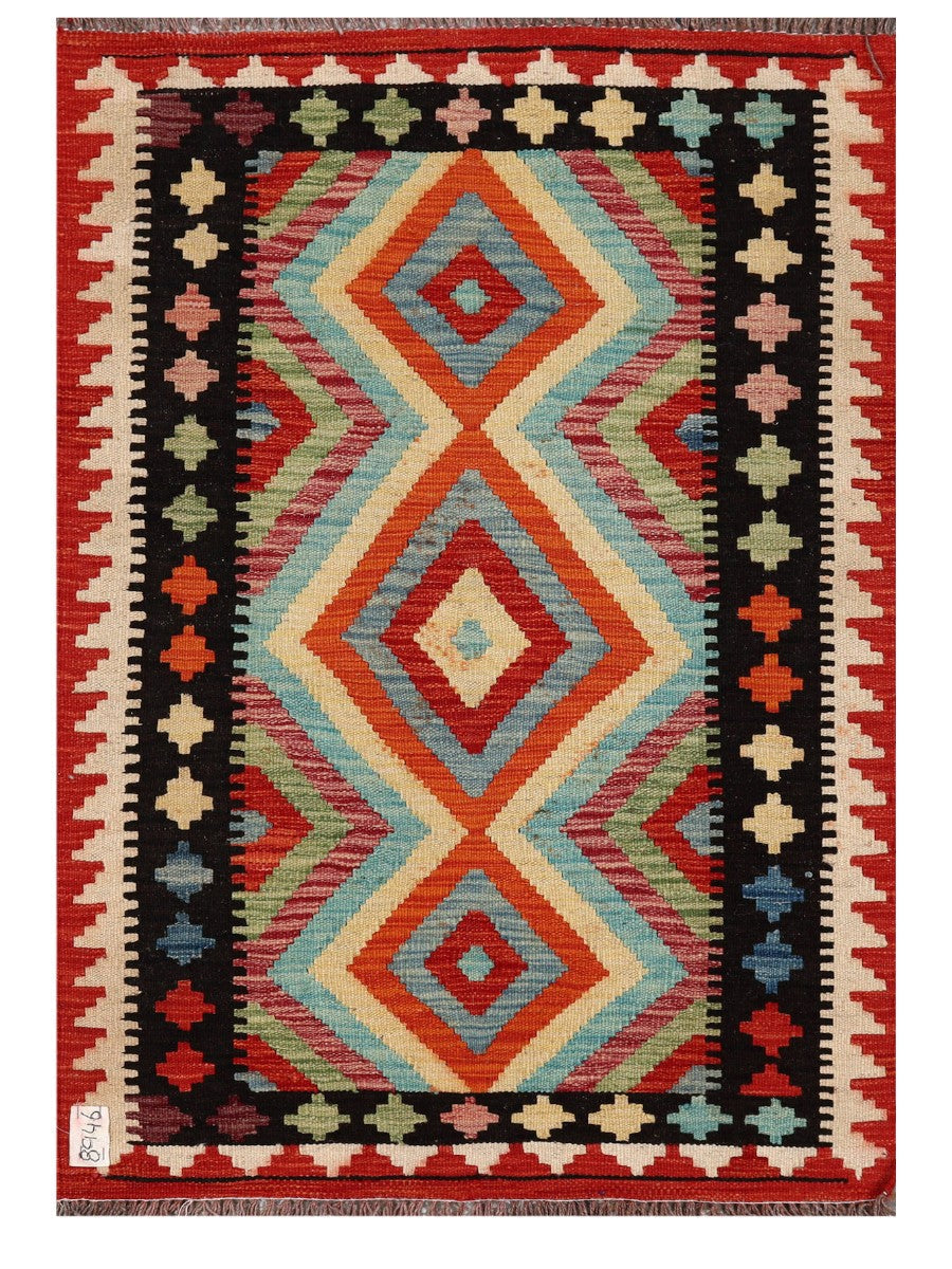 Maimana Afghanistan Kilim Rug - 120 x 84 cm - Handmade