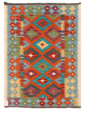 Maimana Afghanistan Kilim Rug - 114 x 82 cm - Handmade