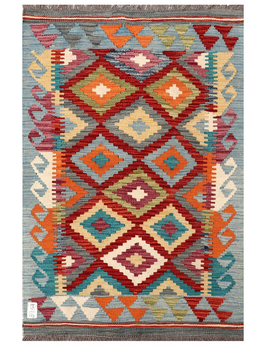 Maimana Afghanistan Kilim Rug - 123 x 81 cm - Handmade