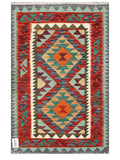 Maimana Afghanistan Kilim Rug - 113 x 73 cm - Handmade