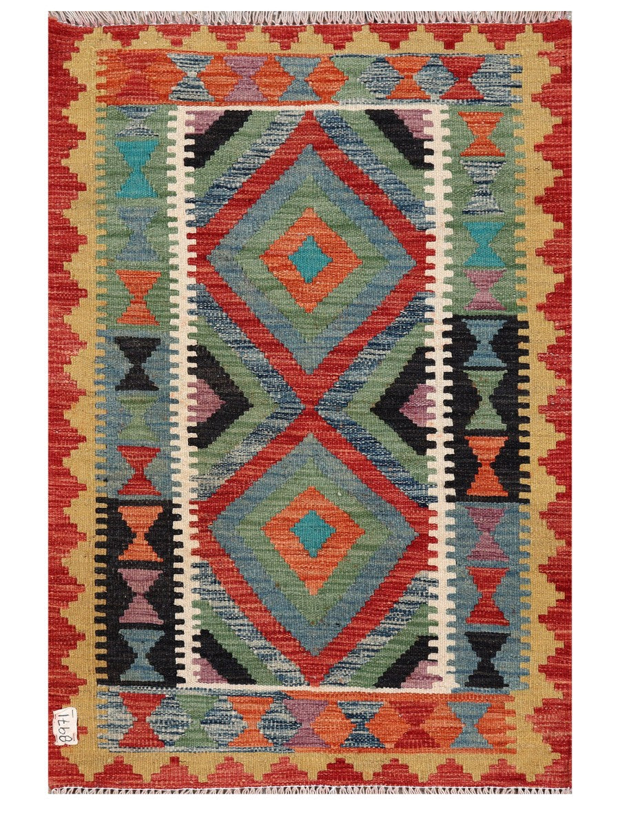 Maimana Afghanistan Kilim Rug - 121 x 81 cm - Handmade