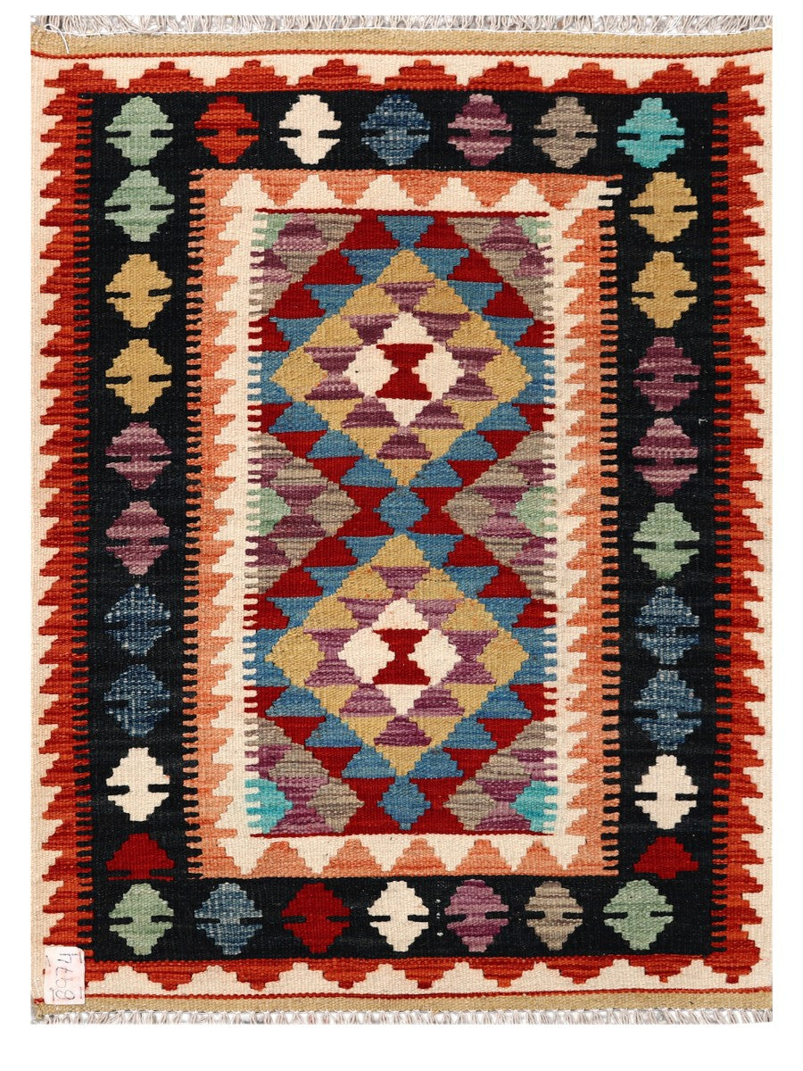 Maimana Afghanistan Kilim Rug - 106 x 78 cm - Handmade