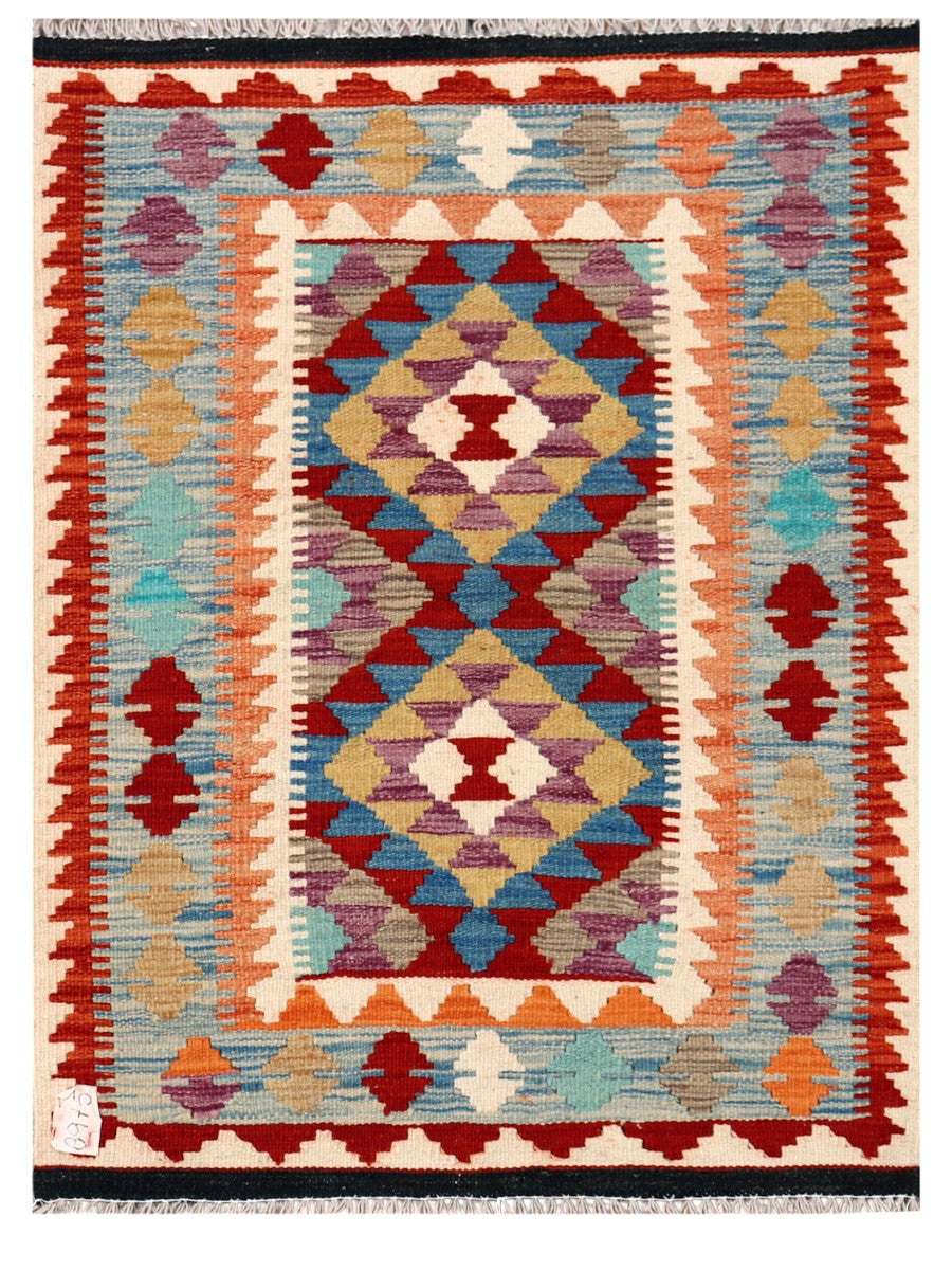 Maimana Afghanistan Kilim Rug - 105 x 78 cm - Handmade