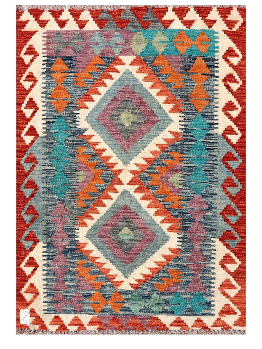 Maimana Afghanistan Kilim Rug - 125 x 87 cm - Handmade