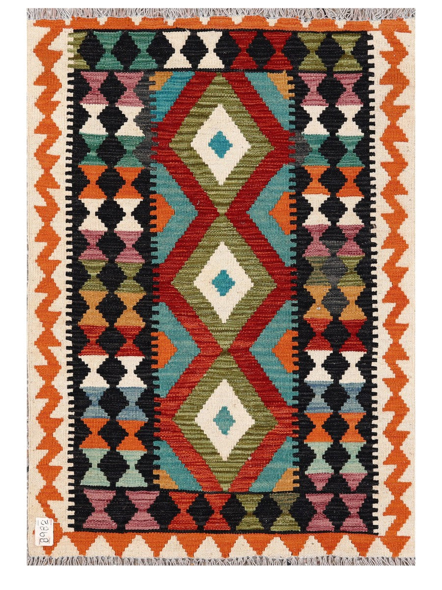 Maimana Afghanistan Kilim Rug - 119 x 83 cm - Handmade