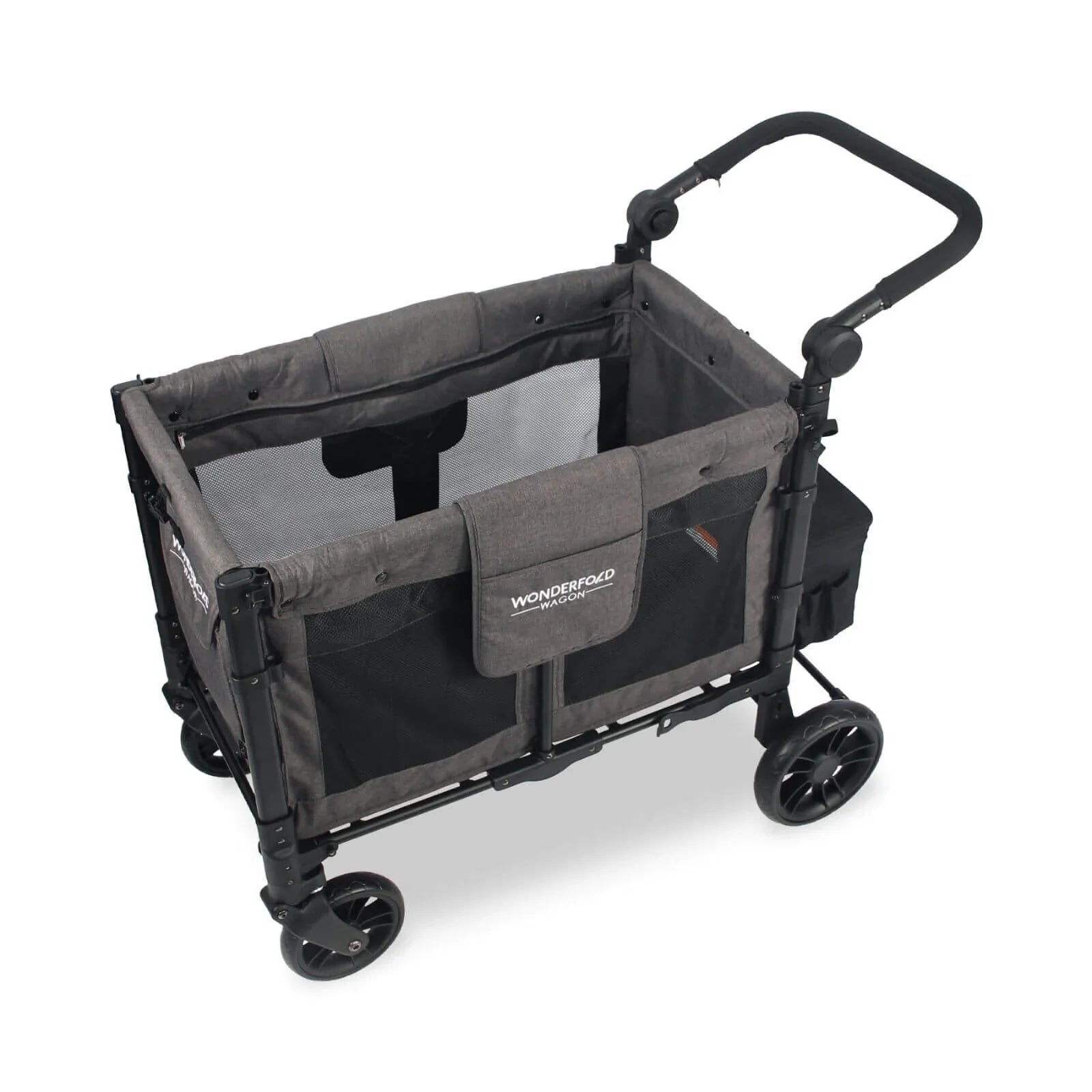 Wonderfold W2 Elite Double Stroller Wagon - Charcoal Grey