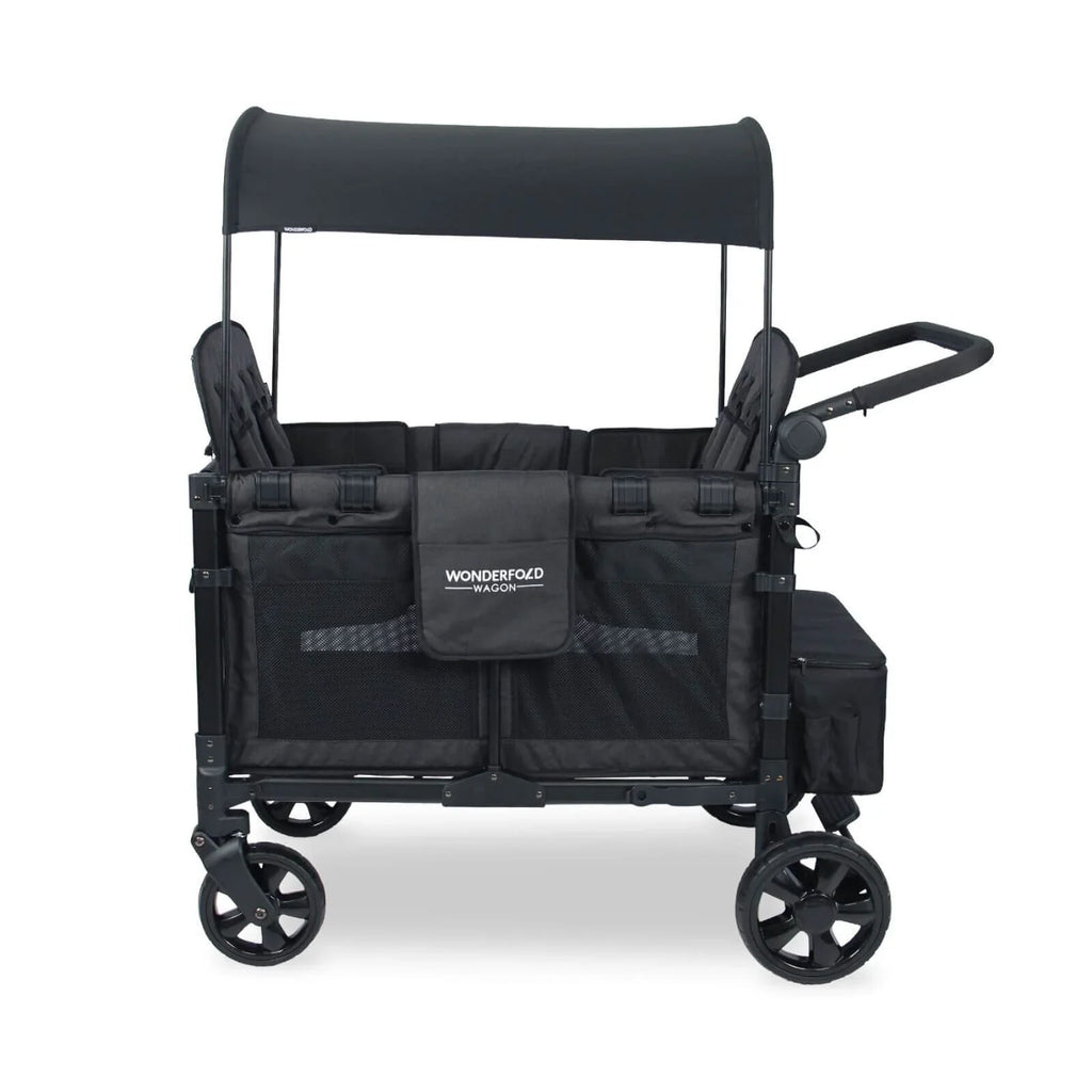 Wonderfold Wagon W4 Elite Quad Stroller Wagon - Volcanic Black