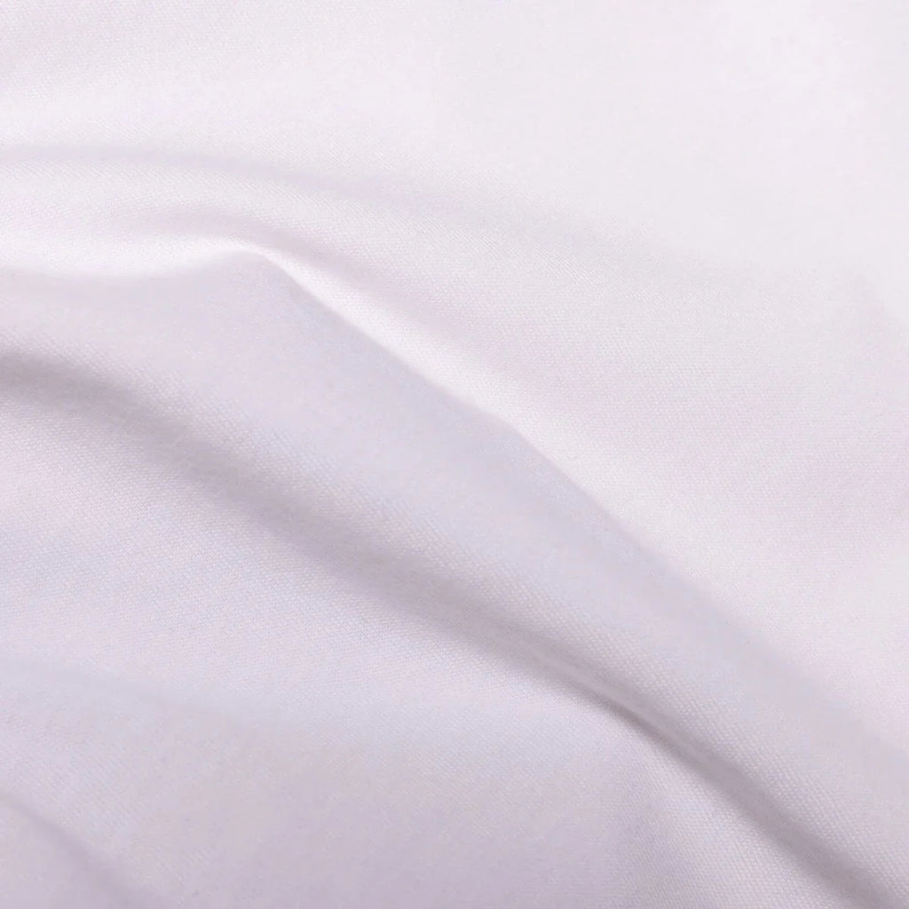 White T-shirt fabric close-up, smooth knit texture