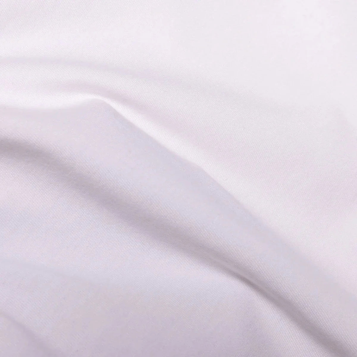 White T-shirt fabric close-up, smooth knit texture