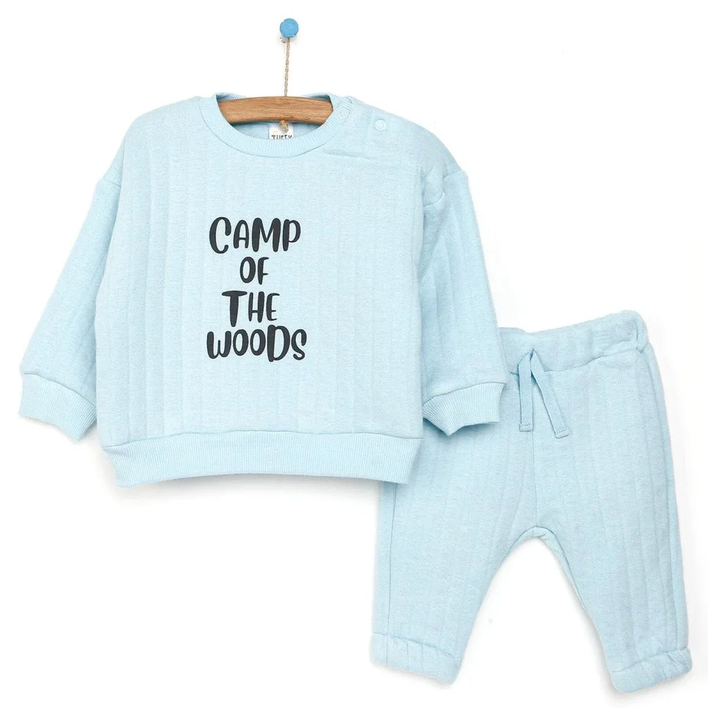 Tuffy Sweatshirt- Footless Bottom - Light Blue - Bobobiy