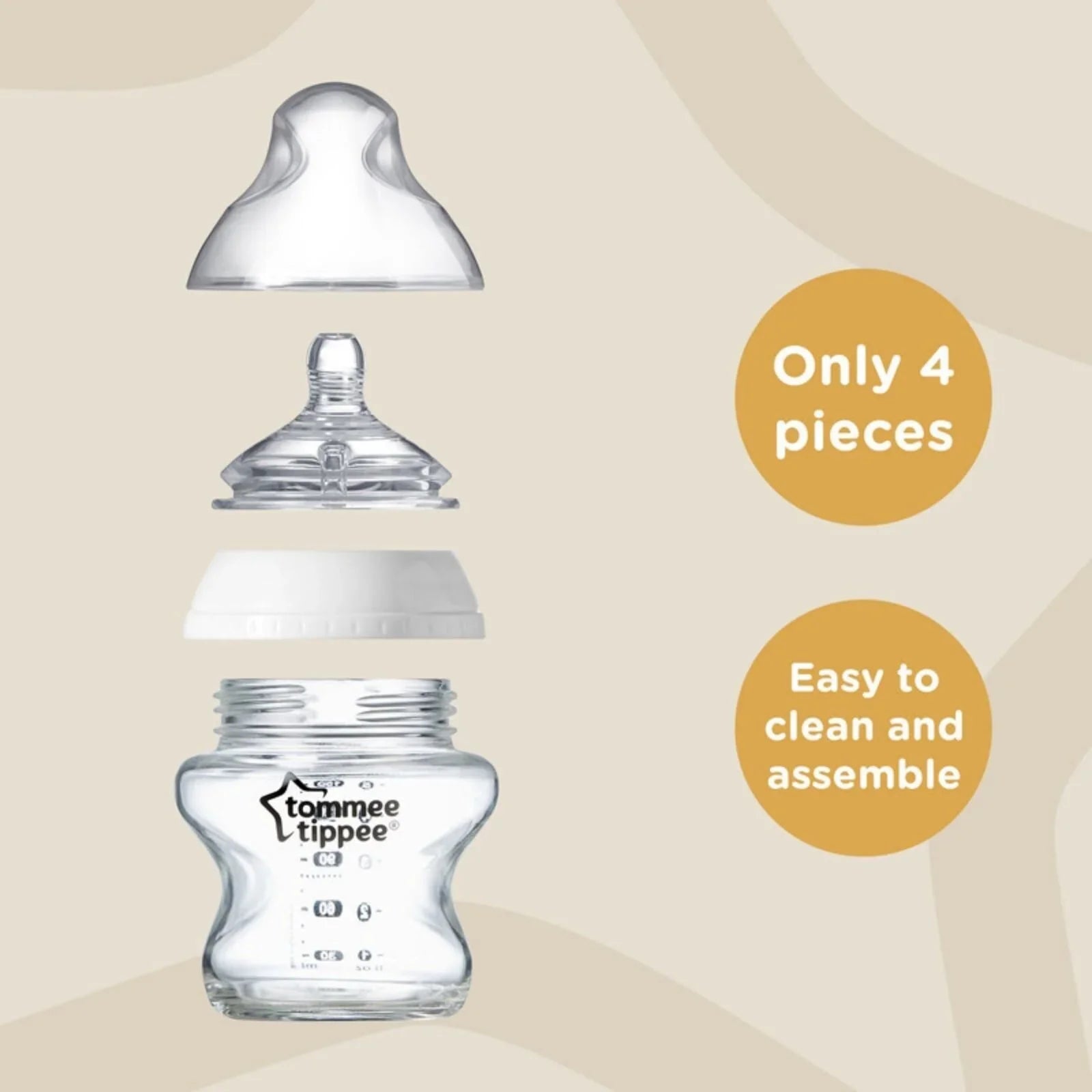 Tommee Tippee Closer To Nature Bottle 150ml Pack of 3