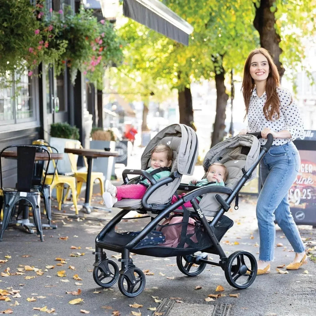 Joie EvaLite Duo Stroller - Pebble - Bobobiy