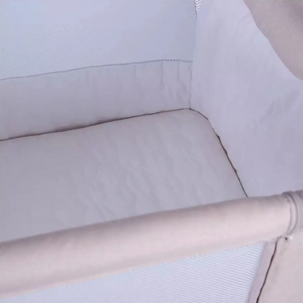 Red Kite Rockabye Bedside Crib - Oatmeal