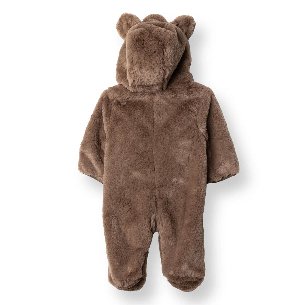 Midimod Newborn Welsoft Footed Jumpsuit - Brown